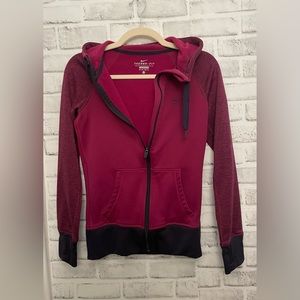 Pink & Purple Nike Thermafit Full Zip Hoodie - Size XS